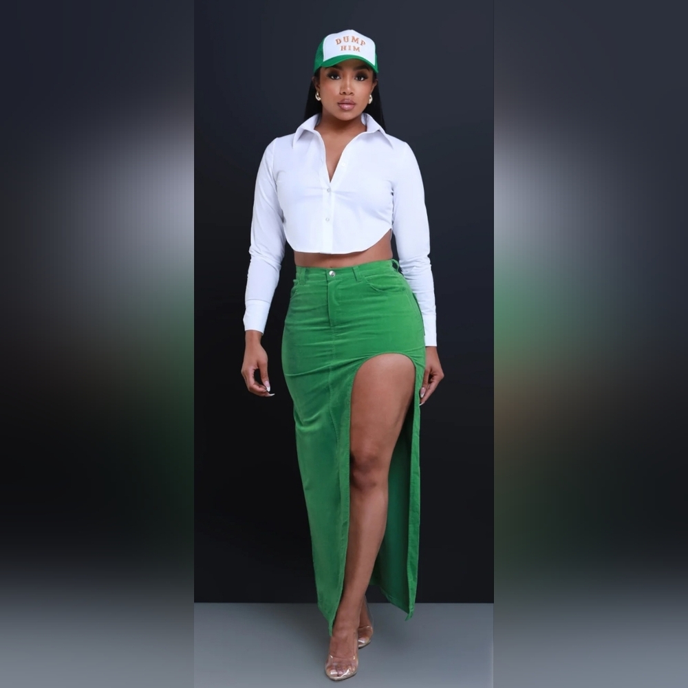 Green Maxi Skirt